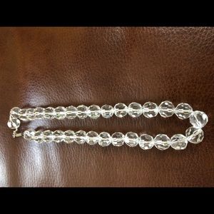 Vintage clear lucite necklace